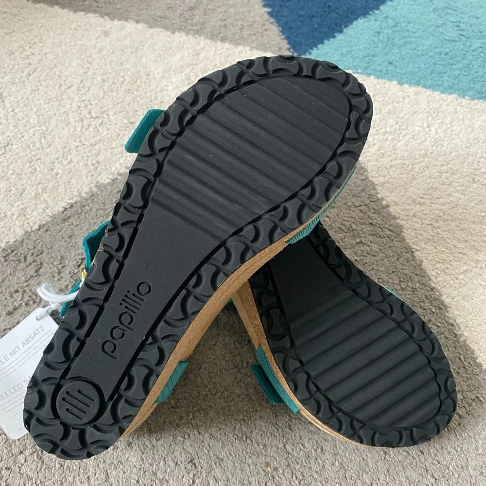 BIRKENSTOCK SOLEY NUBUCK Papillio Turquoise Bay - Picture 7 of 7